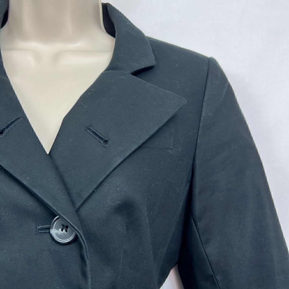 Loft Black Double Breasted Blazer 4P EUC - Picture 4 of 11